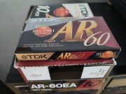 Kasety magnetofonowe TDK AR60 normalne żelazo folia 9 sztuk pakiet AR-60