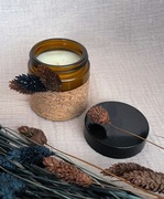 Dekorowana świeca handmade o zapachu Palo Santo – 100% wosk sojowy