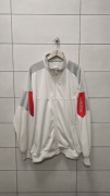 Bluza Adidas Originals XL męska biała retro Y2K na zamek streetwear