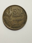 Sprzedam monetę Francja 50 franków 1953r. B - stan dobry