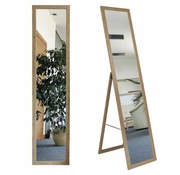 Lustro BD art ścienne prostokąt rama drewno 360 x 1550 mm