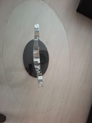 Stolik kawowy szklany o wymiarach 120cm na 70cm