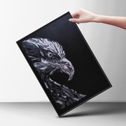 Obraz Orzeł czarno biały akryl