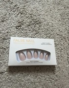 Nowe beżowe sztuczne paznokcie migdał 24szt beige ombre press on nails