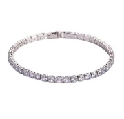 Bransoletka Tennis Srebrna Cyrkonie 17cm HIT!