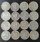 16 POLSKICH MONET - POCZET KRÓLÓW POLSKICH - SOLIDARNOŚĆ - UNIKATOWY ZBIÓR