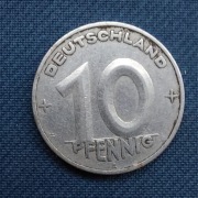 Moneta Niemcy 10 fenigów 1950 NRD 