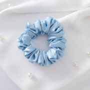 Gumka do włosów scrunchie - niebieska S