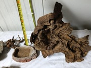 Korzeń do terrarium, kamienie