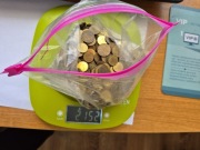 Zestaw monet 1 grosz, 2 grosze, 5 groszy z okresu XXI wieku - ponad 2 kg