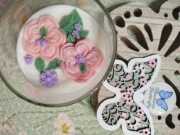 Świeca sojowa zapachowa róża z cytrusami i piżmem 300mil.