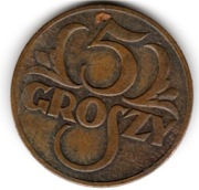 Polska 5 groszy, 1939