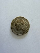 Srebrna moneta II RP – 2 złote 1933 r. Głowa Kobiety (Polonia)