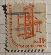 Prasa drukarska. Z serii Liberty. USA 