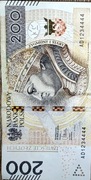 Banknot 200 zł AD1234444