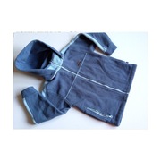 bluza kurtka polarowa z kapturem ze stójką  r. 128 / 134