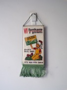 VI SPOTKANIE Z GÓRAMI BESKID MAŁY 1985 PTTK ZABRZE PROPORCZYK