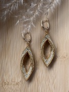 Kolczyki z japońskich koralików.