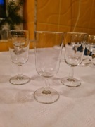 Kieliszki 3 szt, lata 50, 100 ml.