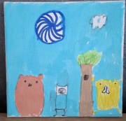 Obraz Fikasso " Szczury na wakacjach"