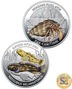 2025 #17/18 Ukraina Zestaw Monet 2 x 5 hry Mieszkańcy morskich głębin