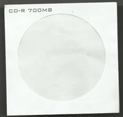 Koperta papierowa na płyte CD DVD z okienkiem - 1 sztuka