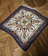 Efektowna jedwabna chusta Lancel 