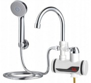 Elektryczny przepływowy podgrzewacz wody LCD + zestaw prysznicowy