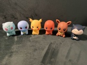 6 x Figurka anime Pokemon Pikachu Squirtle Charmander