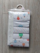 nowe F&F 62 68 body z balonami 5 pak krótki rękaw balony zestaw wyprawka