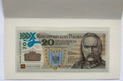 Banknot 20 zł Legiony Polskie 2014 | POLIMER | Stan UNC + Folder