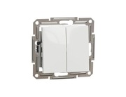 Asfora przełącznik podwójny. podtynkowy 10 AX- 250 V, zaciski wtykowe