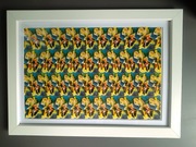 Stereogram, obrazek 3D, magiczne oko w ramce 33x24cm