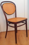 Oryginalne krzesło THONET No. 215 R - gięte drewno, plecionka wiedeńska