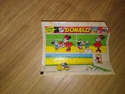 Historyjka obrazkowa komiks z gumy balonowej Donald lata 80 Maple Leaf