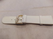 Pasek do zegarka r 24mm  jasny beżskóra