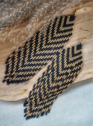 Kolczyki z japońskich koralików.