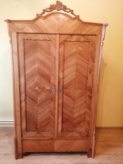 Antyczna szafa Ludwik Filip Fornir Czereśniowy
