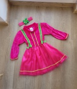 Dama Dworu 122/128 królewna sukienka i opaska przebranie kostium strój