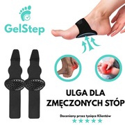 GelStep-2 opaski (para) Wsparcie łuku stopy, redukuje ból,na płaskostopie