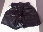 Szorty czarne eko-skóra S/M