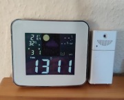Stacja pogodowa TCM Tchibo z czujnikiem zewnętrznym - zegar DCF