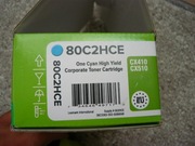 Toner Lexmark 80C2HCE cyjan niebieski oryginalny