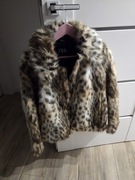 Futro w panterkę Zara rozm M