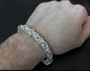 Bransoletka splot królewski/bizantyjski