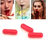 3 szt. sztuczna krew dowcip halloween ponury żart
