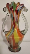 Wazon szkło kolorowe pamiątka PRL
