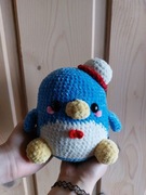 Handmade pluszak włóczka pingwinek