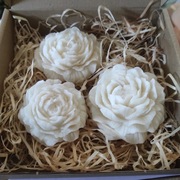 Świece sojowe "piwonia" zestaw 