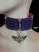 Harness Choker BDSM Punk Goth Metal - Obroża skórzana Hekate 4 - TotenKot